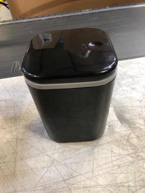 Photo 1 of BIN /TRASH - MINI - BLACK /GREY 
SIZE- 5X7 INCHES 