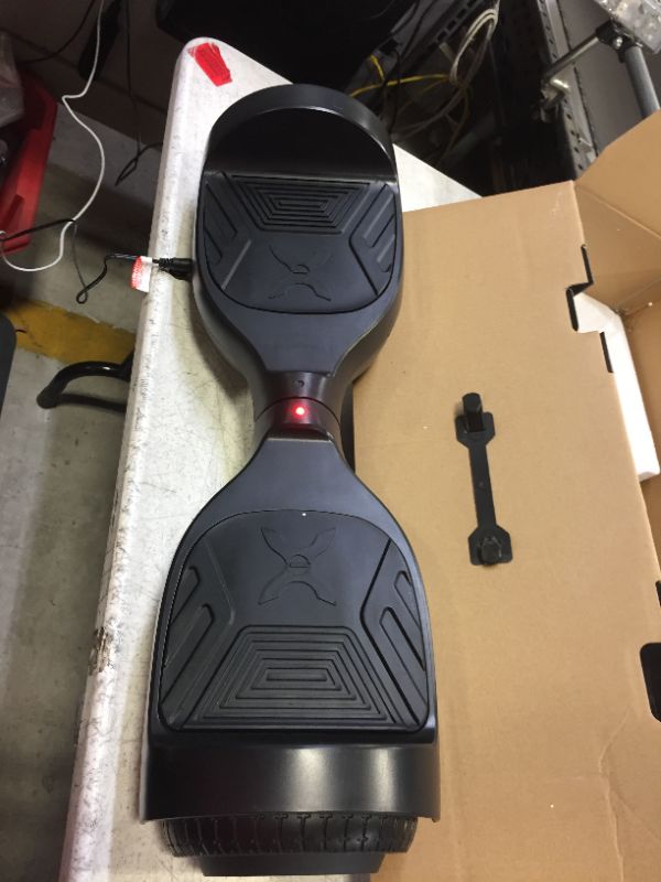 Photo 5 of Hover-1 Drive Electric Hoverboard | 7MPH Top Speed, 3 Mile Range, Long Lasting Lithium-Ion Battery, 6HR Full-Charge, Path Illuminating LED Lights Black
