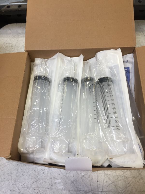 Photo 2 of 60ml Syringe Catheter Tip Sterile with Covers - 25 Syringes by BH SUPPLIES - (No Needle) Individually Sealed - Multiple use Applications. Feeding, Dispensing, Lip Gloss and Many Other uses