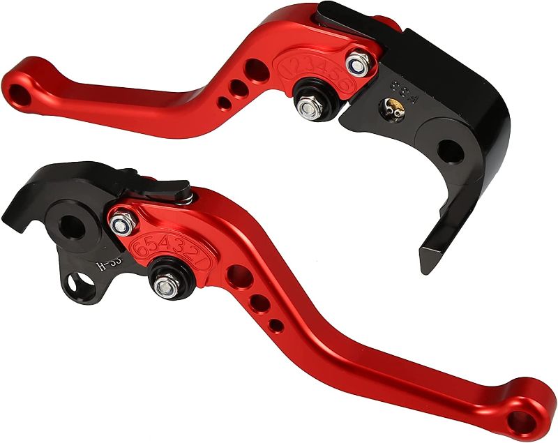 Photo 1 of 1 Pair Motorcycle Brake Clutch Levers Adjustable Folding CNC for Honda CBR1000RR CBR 1000RR FIREBLADE SC57 2004-2007 for CB1000R 2008-2016 Red
