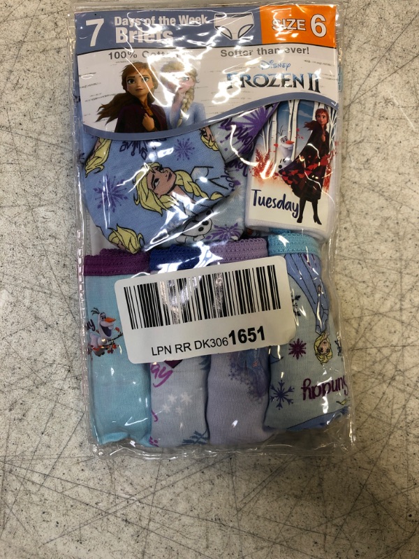 Photo 2 of 6 ----Disney Frozen Girls Panty Multipacks Frozen 'Day of the Week 