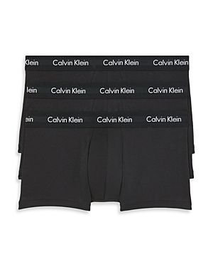 Photo 1 of Calvin Klein Cotton Stretch Moisture Wicking Low Rise Trunks, Pack of 3 SIZE MEDIUM 