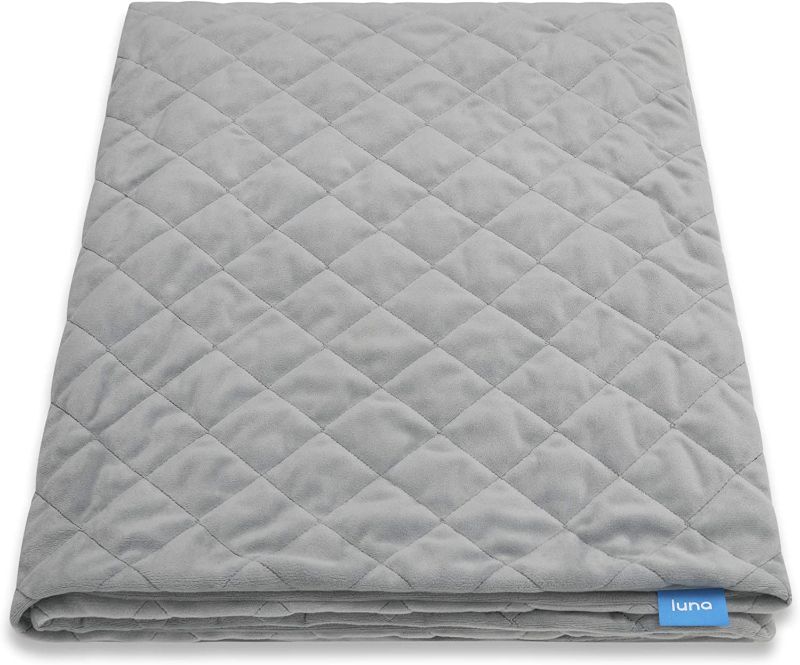 Photo 1 of 60" X 80" GREY WEIGHTED BLANKET BY LUNA 