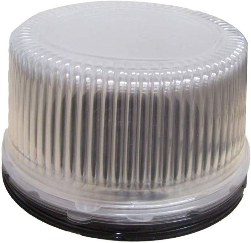 Photo 1 of 8-9 Inch Plastic Cake-Container with Clear Dome Lid 9 Inch Round Cake Boards - Cake Holder with Lid is for 2-3 Layer Cakes Cake Supplies, 10 Pack of Each (10 inch) (7IN)