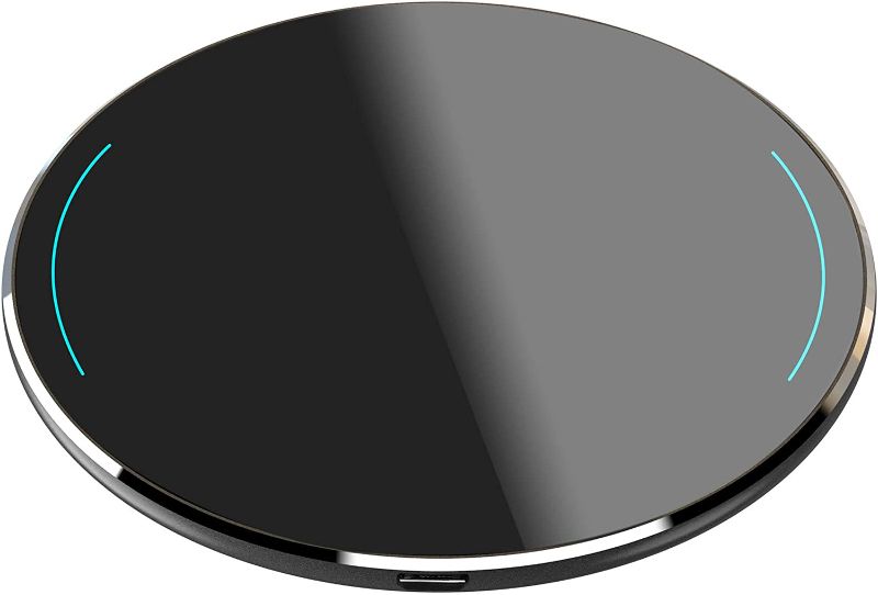 Photo 1 of TOZO W1 Wireless Charger 10W Thin Aviation Aluminum Computer Numerical Control Technology Fast Charging Pad Black (NO AC Adapter)