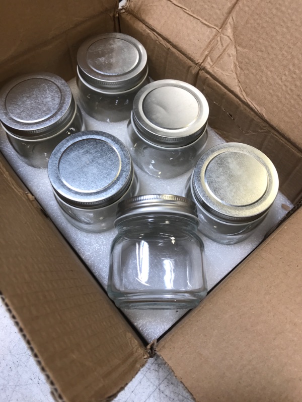 Photo 1 of 6 PACK OF SMALL GLASS STORAGE JARS 