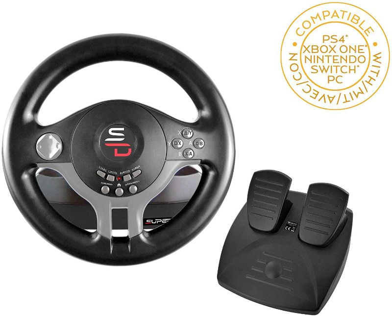 Photo 1 of Superdrive SV200 Driving Wheel for Switch, PS4, Xbox One & PC - Black