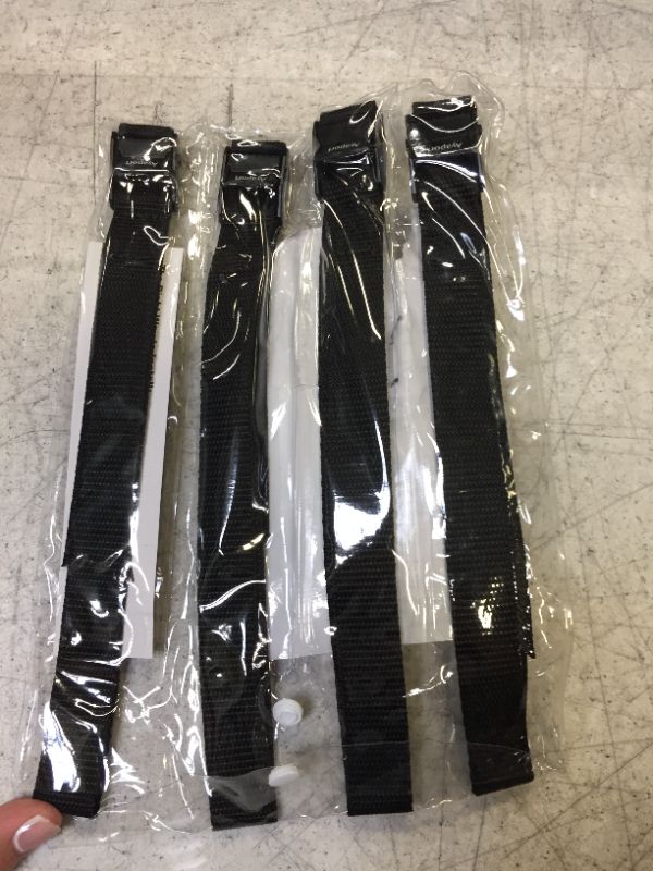 Photo 2 of Ayaport Lashing Straps with Buckles Adjustable Cam Buckle Tie Down Cinch Strap for Packing Black 4 Pack (0.75'' x 24'')
