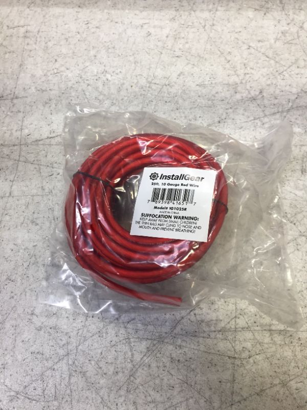 Photo 2 of InstallGear 10 Gauge Wire (25ft) Copper Clad Aluminum CAA - Primary Automotive Wire, Car Amplifier Power & Ground Cable, Battery Cable, Car Audio Speaker Stereo, RV Trailer Wiring Welding Cable 10ga 10 Gauge 25ft - Red
