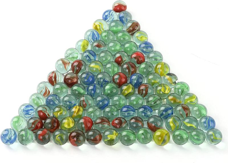 Photo 1 of CHUKEMAOYI 400 pcs Color Mixing Glass Marbles,9/16 inch Marbles Bulk for Kids Marble Games,DIY and Home Decoration.
