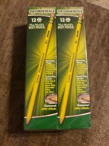 Photo 1 of NEW Ticonderoga Beginners Pencils 6 Boxes of 12 #2 HB Wood Preschool Class 72 pc
