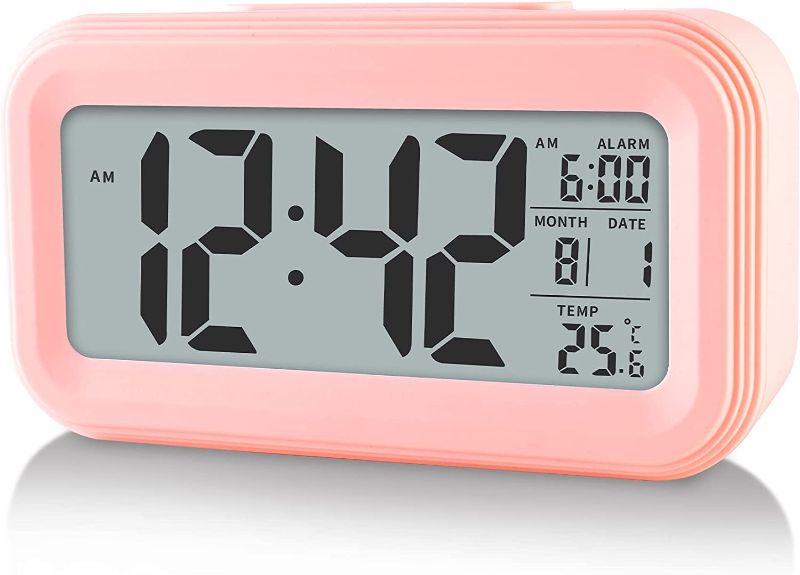 Photo 1 of YUANRANER Digital Alarm Clock with Indoor Temperature, Battery Operated,Snooze Model,12/24H Display for Bedrooms Heavy Sleepers Kids Travel Bathroom Desk Smart Clock