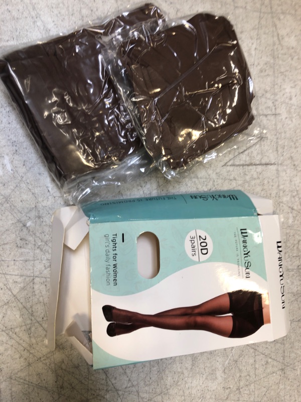 Photo 2 of BROWN.......Buauty 20D 2Pairs Black Sheer Tights for Women - Comfortable Ultra-Thin High-Waisted Pantyhose with Reinforced Toes