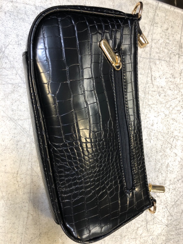 Photo 1 of BLACK FAUX LEATHER CLUTCH PURSE (NO STRAP)