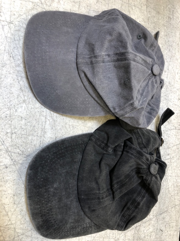 Photo 1 of 2 GREY BASEBALL CAPS / LIESURE WEAR HATS 