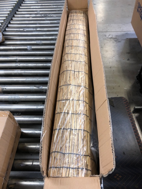 Photo 2 of ZNCMRR Natural Reed Screen Curtain, Eco-Friendly Reed Fence16.4ftX4ft Fencing Decorative Roll Up Window Blind Reed Fencing for Garden Indoor Balcony Window 1 Pack(4x16.4ft)