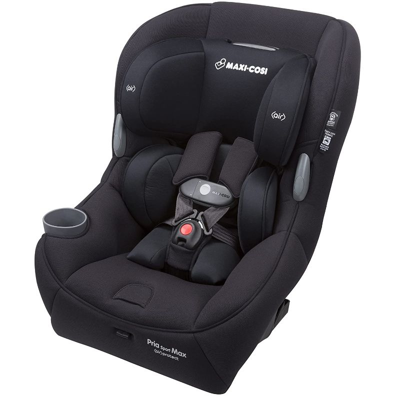 Photo 1 of Maxi-Cosi Pria Sport Max Convertible Car Seat, Extended Weight Range Keeps Children Safely harnessed Longer: 5-40 pounds Rear Facing and 22-65 pounds Forward-Facing, Night Black
