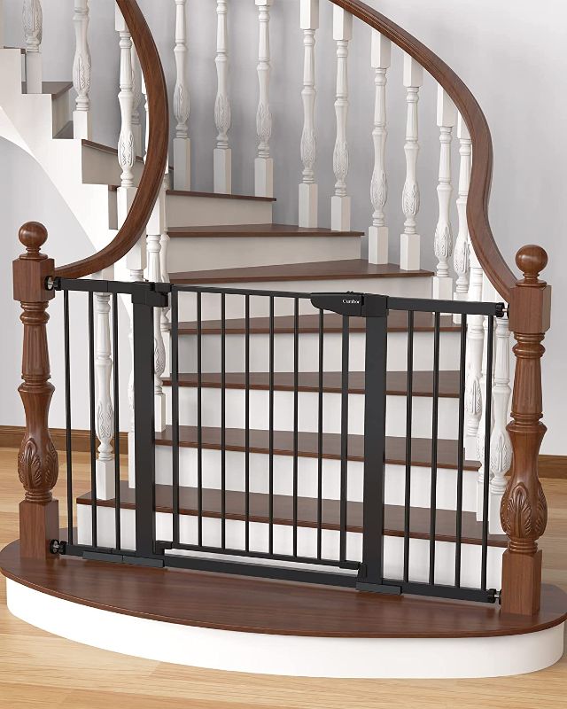 Photo 1 of 29.7"-51.5" Baby Gate Extra Wide, Easy Walk Thru Dog Gate for The House, Auto Close Safety Pet Gates for Stairs, Doorways, Child Gate Includes 4 Wall Cups, Black
Visit the Cumbor Store