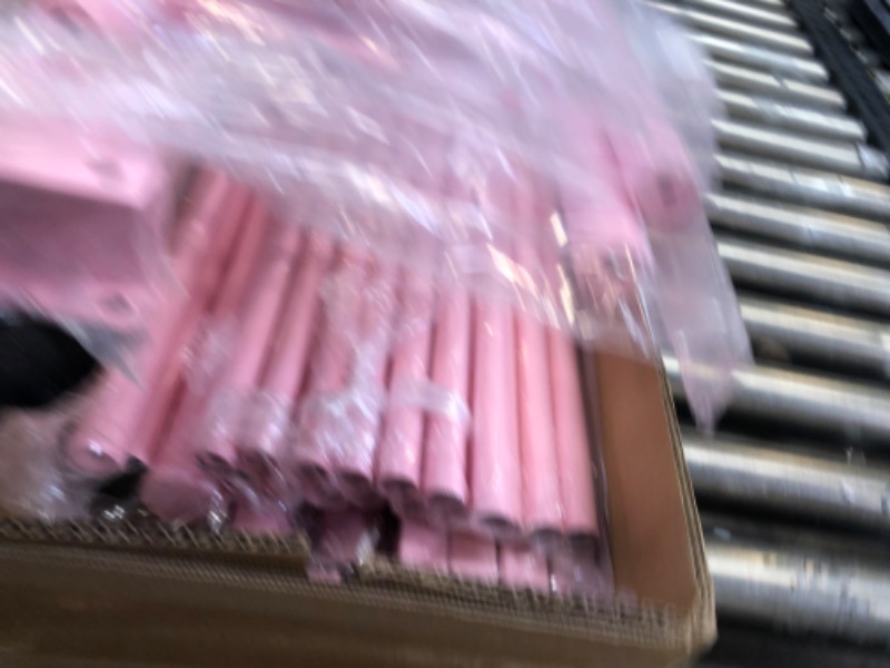 Photo 1 of Weehom Platform Steel Bed Frame with 6 Legs Mattress Foundation Heavy Duty Bed Steel Slat Support Easy Assemble Kids Adults(Twin Size),Pink Twin Pink