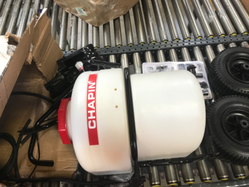 Photo 4 of Chapin International 97902 Chapin 12 Gallon Battery Operated Push Sprayer, 12 gallons, Translucent White
