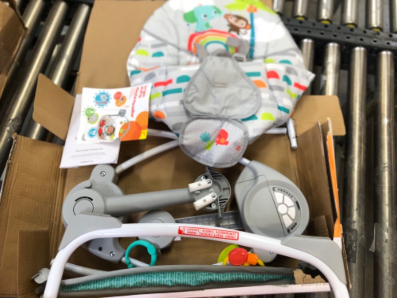 Photo 3 of Baby Swing - Swivel Infant Seat, 5 Point Safety Harness, Nature Sounds, Lights - COLOR AS PICTURED 
