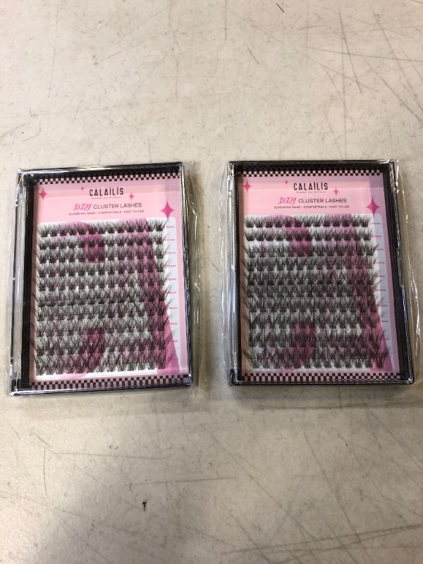 Photo 2 of Lash Clusters,CALAILIS Cluster Lashes 120Pcs Individual Lashes Mega Volume Superfine Brand and Soft DIY Eyelash Extension Natural Look Reusable Wispy Eyelash Clusters (Style3 MIX Black Brand) 2 PCK
