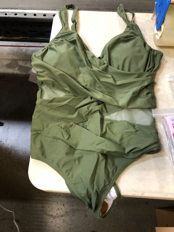 Photo 1 of ONE PIECE BATHING SUIT ARMY GREEN XL 