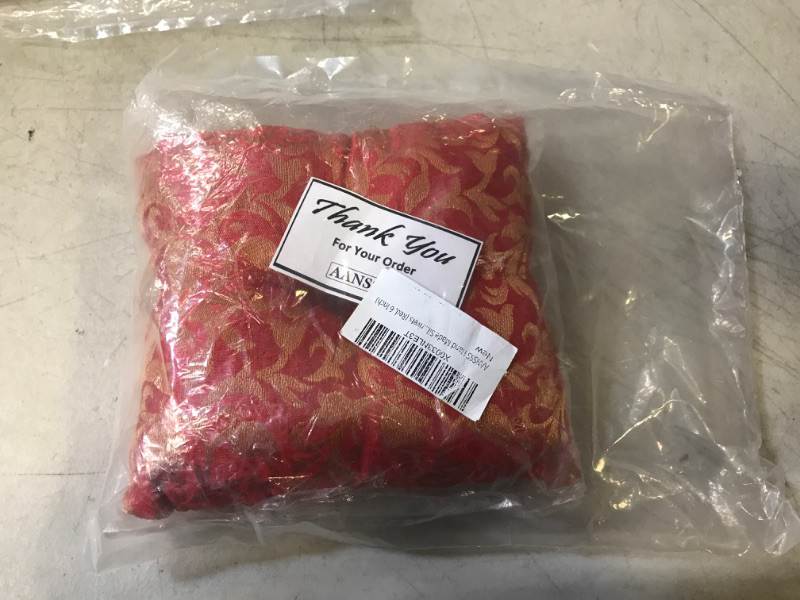 Photo 2 of AANSSS Hand Made Silk Brocade Cushion Pillow for Tibetan Singing Bowl & for Kitchen Use As Trivets (Red, 6 Inch) Red 6 Inch