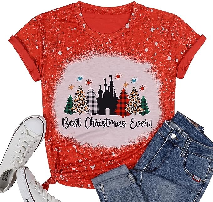 Photo 1 of Christmas Shirts for Women Tis The Season T Shirt Christmas Tree Cakes Graphic Tees Holiday Short Sleeve Tee Tops - XL