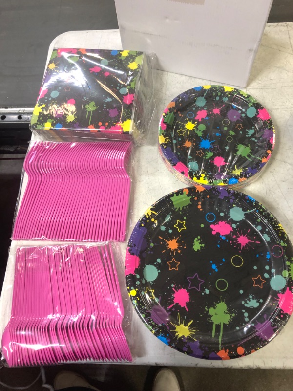 Photo 1 of 240 PCS NEON PARTY SUPPLIES