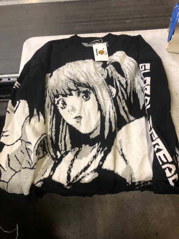 Photo 1 of ANIME GIRL SWEATER BLACK MEDIUM