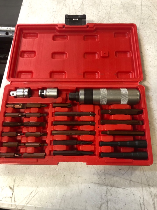 Photo 2 of AKM Hand Manual Reversible Impact Driver Set Extractor-26 PCS Impact Screwdriver S2 Steel Hex Phillips Slotted Screwdriver Bits Much More Durable Disengage Rusted Fasteners or Frozen Bolts