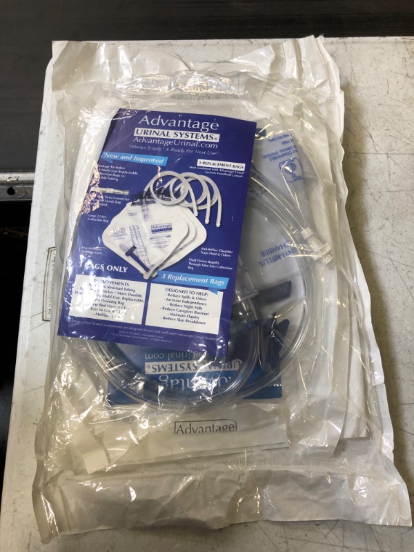 Photo 2 of Advantage Urinal Systems Replacement Collection Bag 3 Pack
