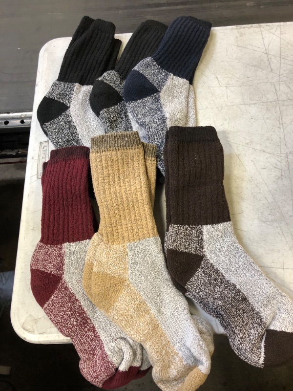 Photo 1 of 6 PAIR OF WINTER COZY THICK LNG SOCKS MULTICOLOR