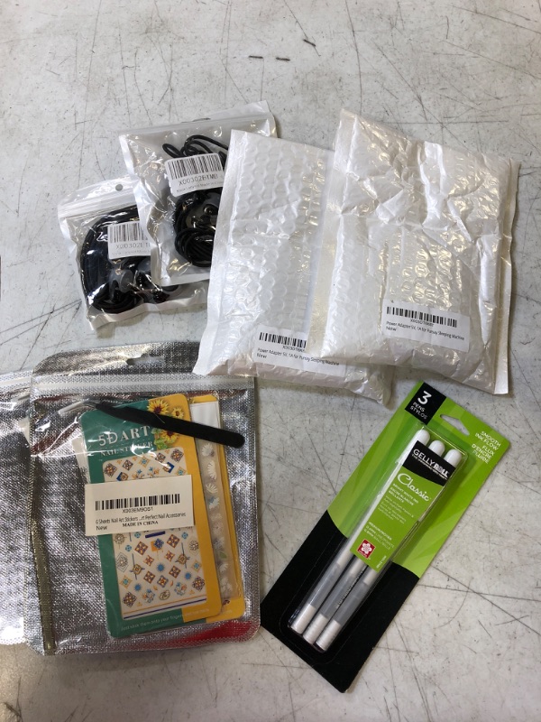 Photo 1 of Bundle includes Mask Lanyard, Power Adapter 5V, Nail Stickers, 3 Pens Stylos