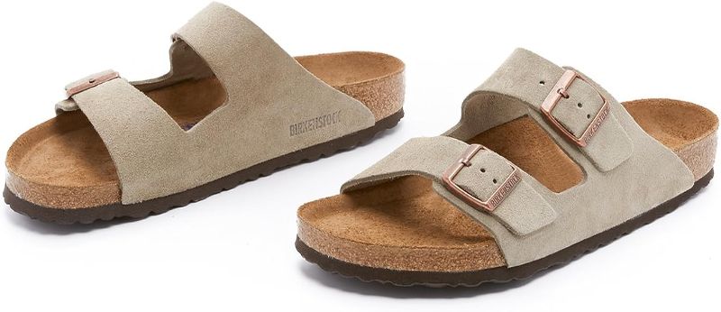 Photo 1 of Birkenstock Men's  Leather Soft Footbed Arizona Sandals US Men 12 
