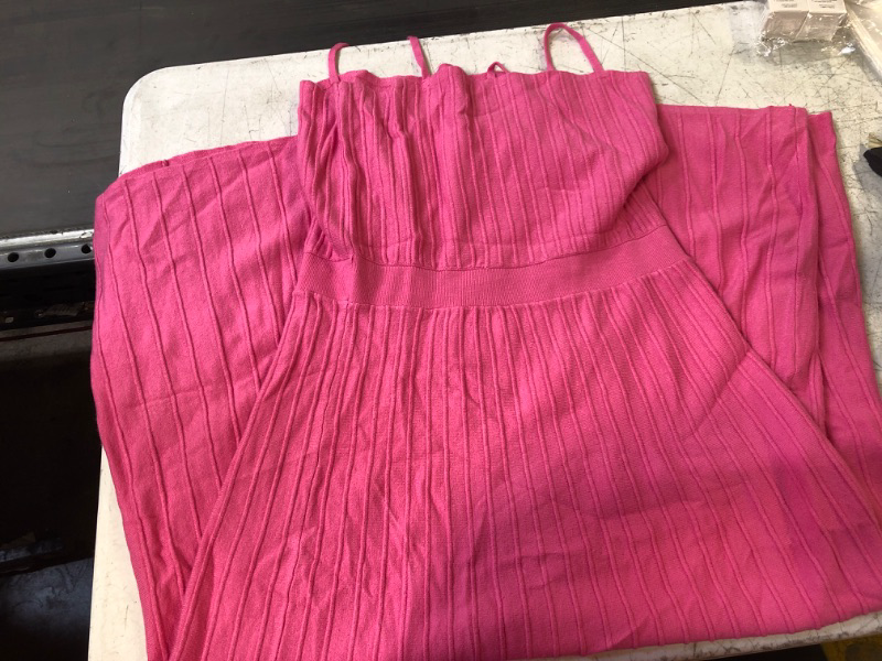 Photo 1 of Fazortev Womens Casual Ribbed Knit Square Neck Long Cami Dress Sexy A Line Sleeveless Spaghetti Strip Maxi Dresses Medium 