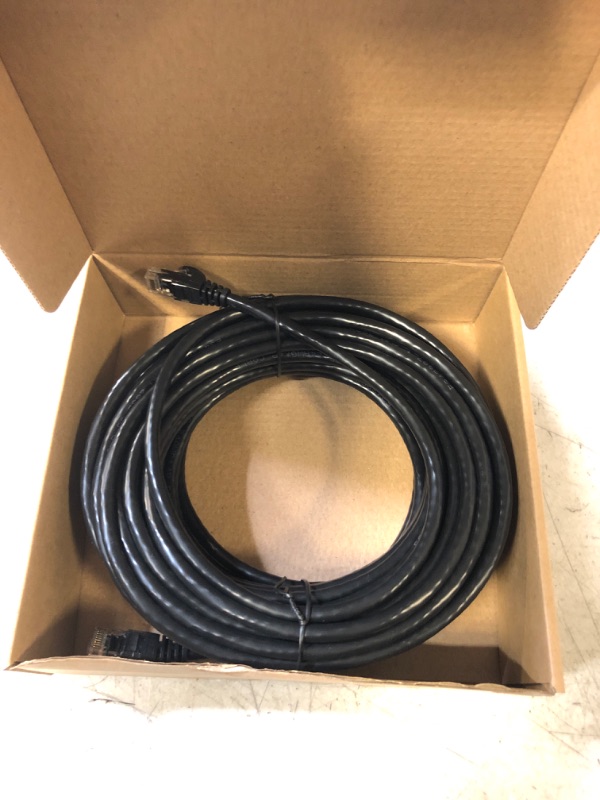 Photo 1 of Amazon Basics RJ45 Cat-6 Gigabit Ethernet Patch Internet Cable - 50 Foot 1-Pack 50 Feet