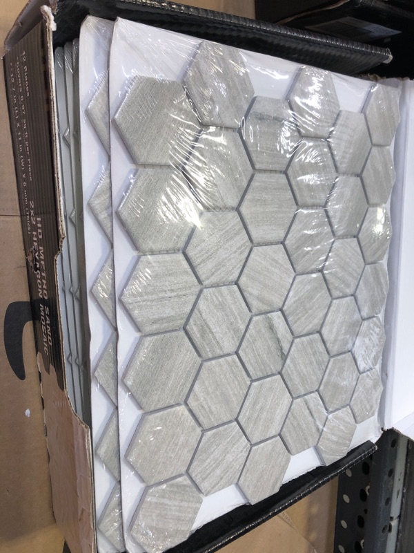 Photo 2 of 12pcs Metro Sand Hexagon 12 in. x 12 in. Matte Porcelain Floor and Wall Tile (12 sq. ft./Case)
