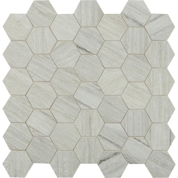 Photo 1 of 12pcs Metro Sand Hexagon 12 in. x 12 in. Matte Porcelain Floor and Wall Tile (12 sq. ft./Case)
