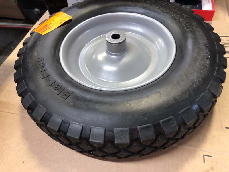 Photo 1 of  Tire 4.80 4.00-8 Flat-Free  3" Centered Hub, 3/4" Bearings 
