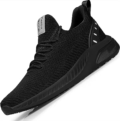 Photo 1 of Feethit Mens Slip On Walking Shoes Blade Tennis Shoes Non Slip Running Shoes Lightweight Workout Shoes Breathable Mesh Fashion Sneakers size 11.5 / 12 US