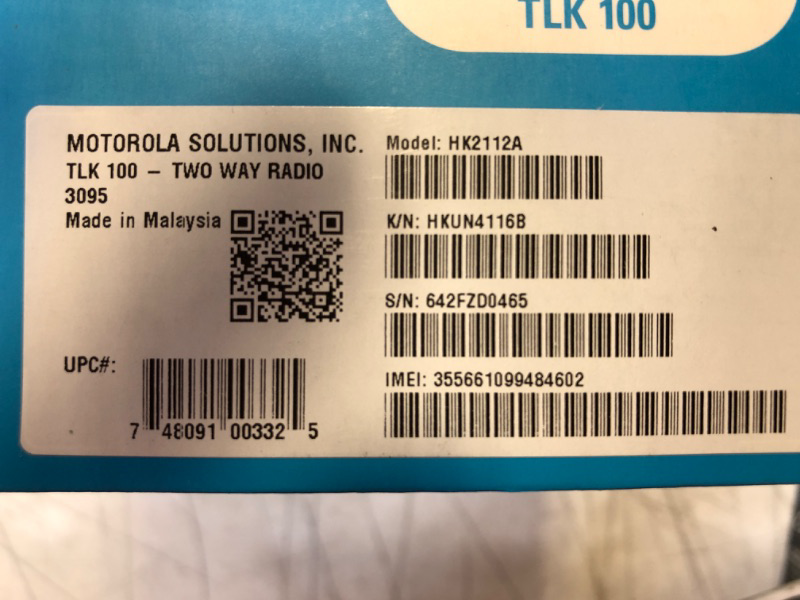 Photo 1 of Motorola TLK100 Wave OnCloud Using 4G LTE/WiFi Two Way Radio with Nationwide Coverage - Monthly Service Fee Required