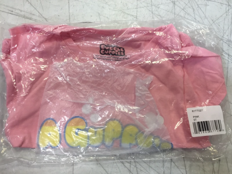 Photo 2 of Bubble Guppies Girls' Toddler Short Sleeve T-Shirt 5T Pink