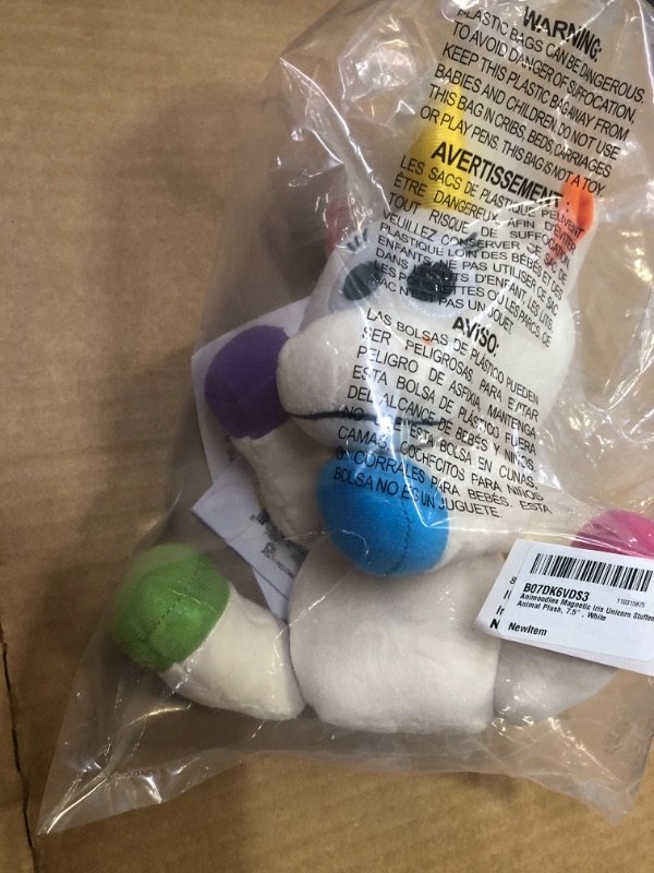 Photo 2 of Animoodles Magnetic Unicorn Stuffed Animal Plush, 7.5" 