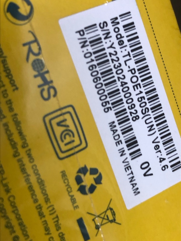 Photo 1 of TP-LINK TL-POE150S POE SPLITTER ADAPTER PLASTIC CASE PLUG AND PLAY