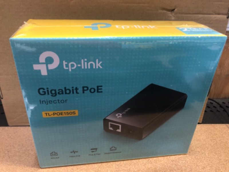 Photo 1 of TP-LINK TL-POE150S POE SPLITTER ADAPTER PLASTIC CASE PLUG AND PLAY