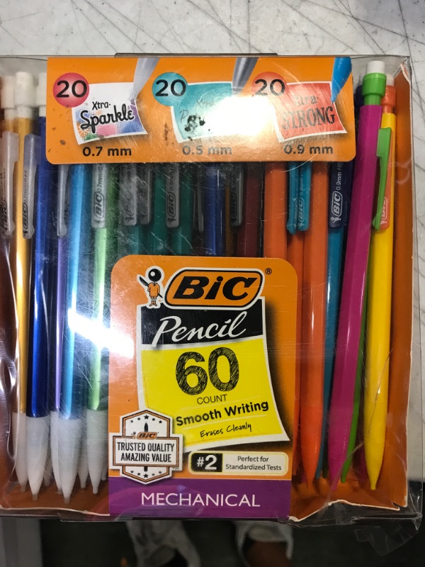 Photo 2 of BIC Variety Pack, Assorted Sizes, 0.5mm, 0.7mm, 0.9mm, 60-Count, Refillable Design for Long-Lasting Use