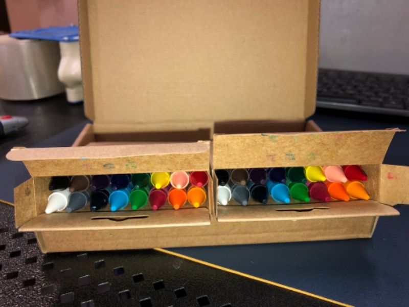 Photo 2 of Amazon Basics Jumbo Crayons - 16 Assorted Colors, 2-Pack Jumbo 16 Count (Pack of 2)