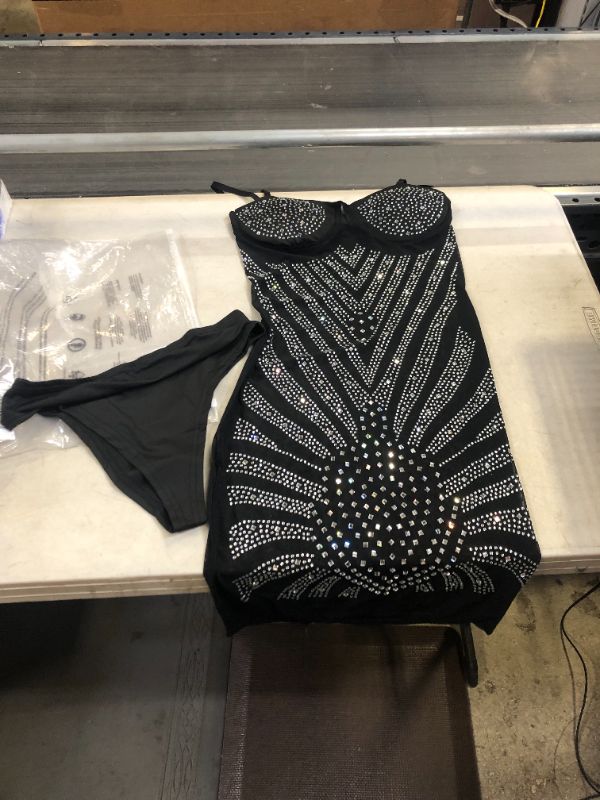 Photo 1 of Lrady Women Sexy Hot Drilling Bodycon Dresses Glitter Sequin Dress------ MEDIUM